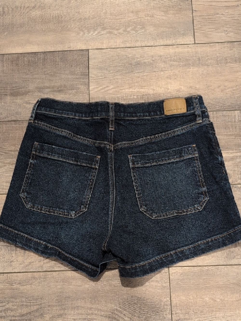 American Eagle Outfitters Dark Indigo Denim Shorts - Picture 3 of 4
